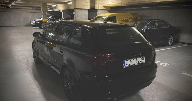 Audi A3 cena 25500 przebieg: 245000, rok produkcji 2010 z Gdańsk małe 667